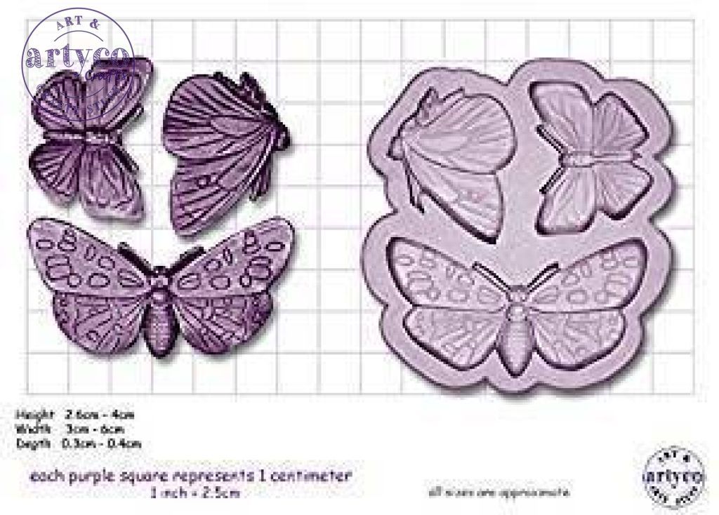 Butterflies Butterflies / Multi X 5 Silicone Mold