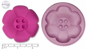 Button Jumbo Flower Silicone Mold