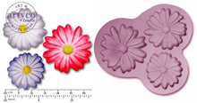 Daisies X 3 Small Silicone Mold