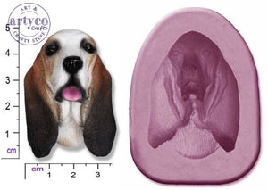 Dog Head Basset Hound Silicone Mold