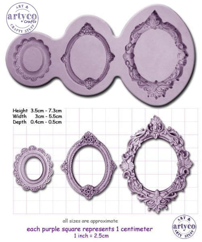 Frames Oval Silicone Mold
